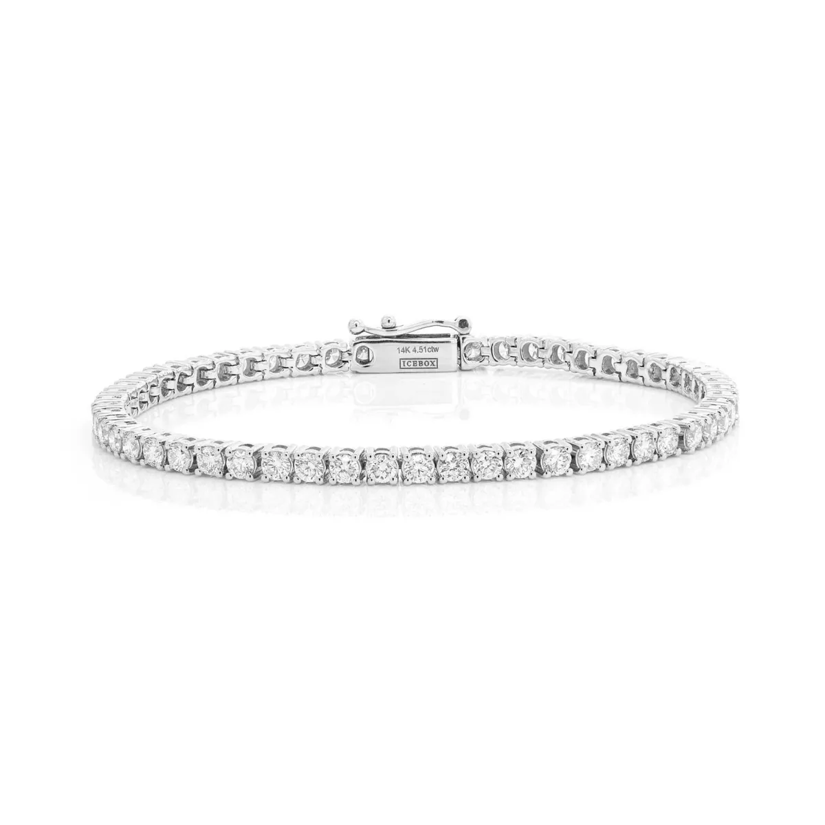 For Him Prong Diamond Tennis Bracelet in 10pt / 4.50ctw / Rose Gold / 7" – Bracelet