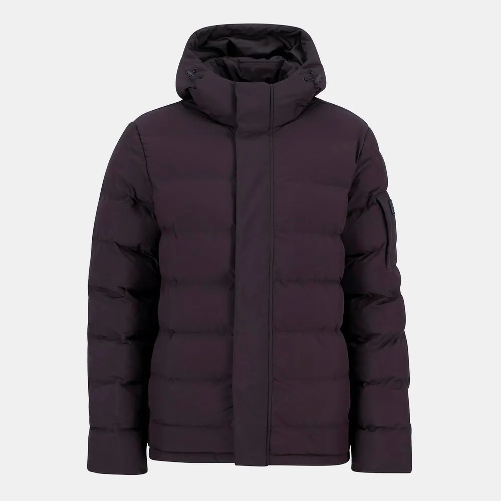 Barbour International Men's Daleson Hooded Long Sleeve Long Puffer Jacket