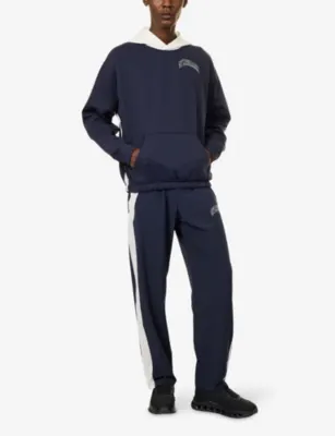 GYMSHARK Collegiate Tech Relaxed-Fit Stretch-Jersey Jogging Bottoms detail 2