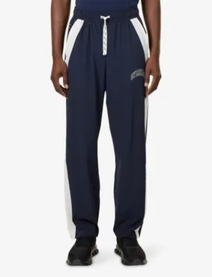 GYMSHARK Collegiate Tech Relaxed-Fit Stretch-Jersey Jogging Bottoms detail 3