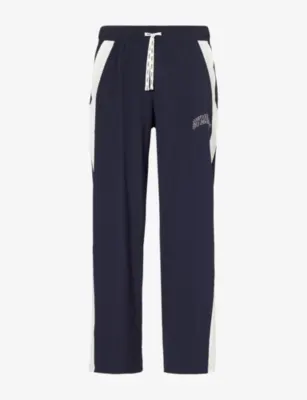 GYMSHARK Collegiate Tech Relaxed-Fit Stretch-Jersey Jogging Bottoms