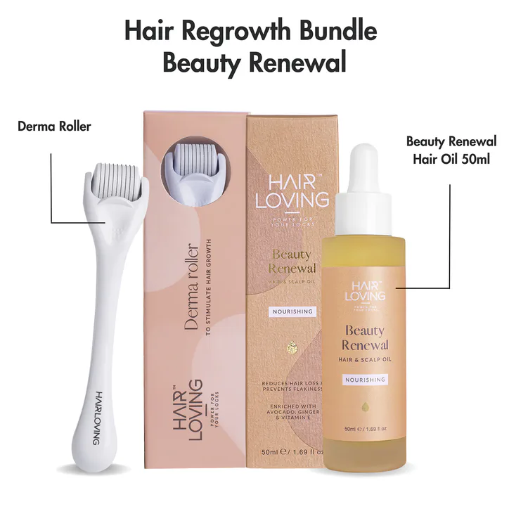 Hair Loving Beauty Renewal Hair Conditioning Bundle for Hair Growth – Rosemary-Infused Hair Growth Oil & Derma Roller detail 2