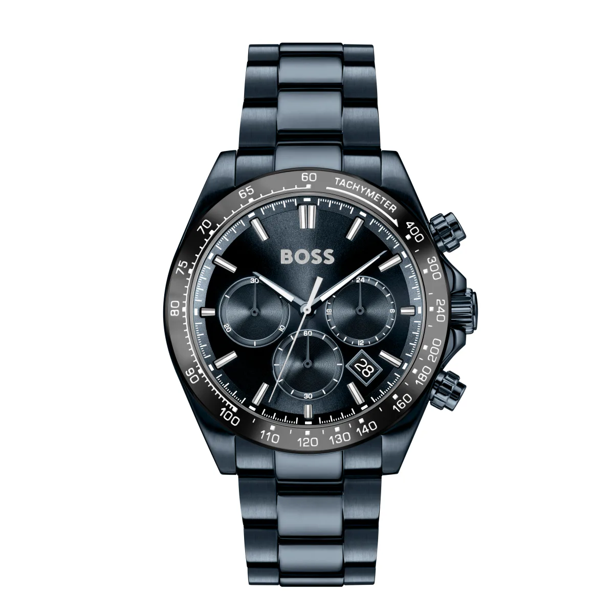 BOSS Hero 2.0 43mm Stainless Steel Chronograph Blue Mens Watch