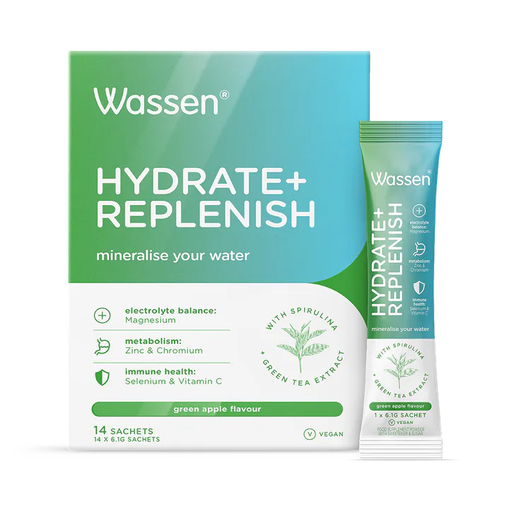 Wassen Hydrate & Replenish Electrolytes - 14no. Sachets – Active Nutrition > Hydration & Gels > Electrolytes