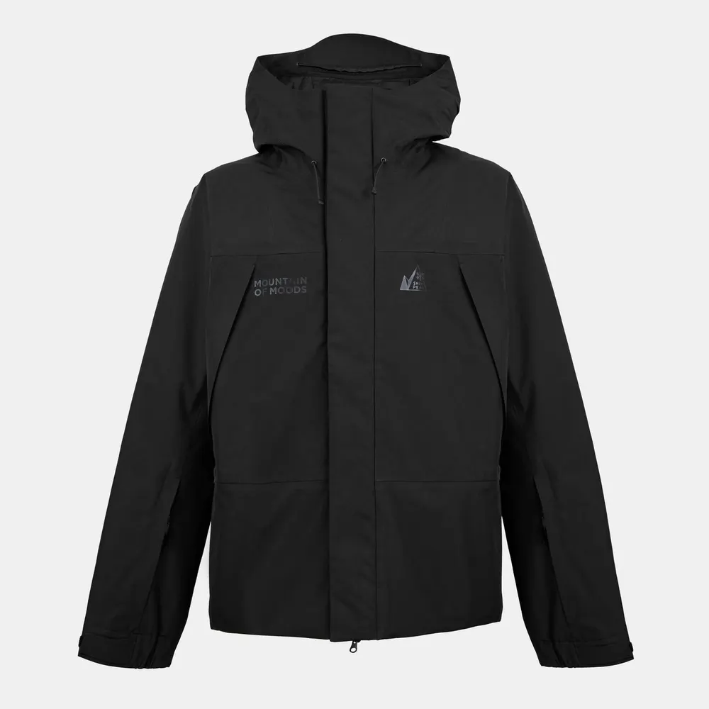 Snow Peak Men's Puff Windproof Hooded Full Zip Ski Jacket