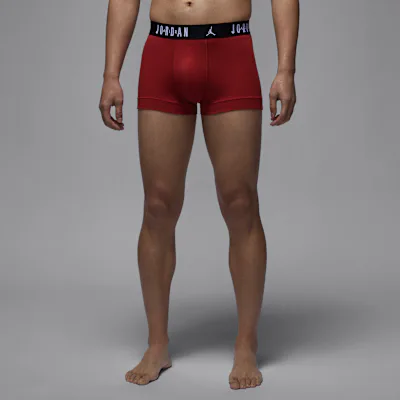 Jordan Men's Flight Cotton Boxer Briefs (3-Pack) - Gym Red/Black