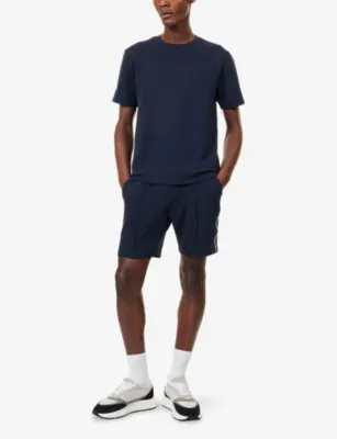 ARNE Everyday Luxe Piping Cotton-Blend Track Shorts detail 2