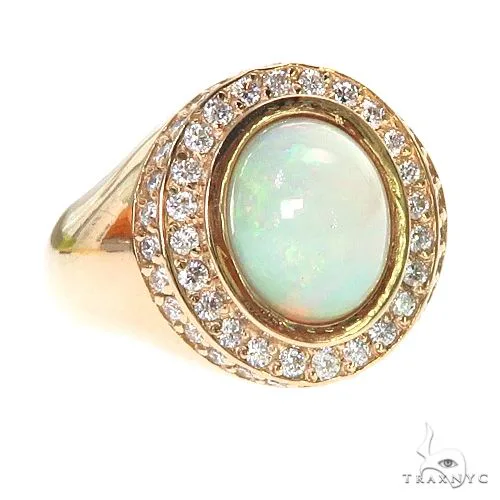 PIA - For Him GEMSTONES UnCut Gems For Him Opal Diamond Ring 67246 in Rose / 6 – Ring