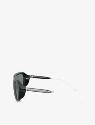 OLIVER PEOPLES OV5591SU R-12 Shield-Frame Acetate Sunglasses detail 3