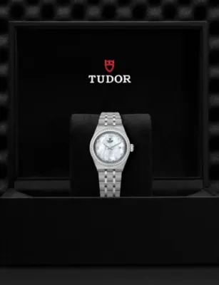 TUDOR Royal Stainless-Steel Automatic Watch 28mm in WHITE, additional product view 3