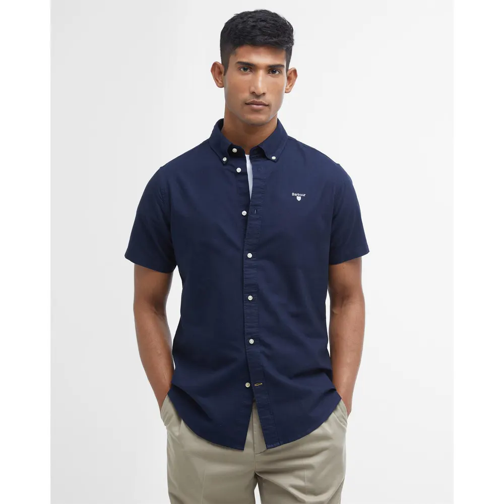 Barbour Mens Oxtown Shirt in Navy NY91, additional product view 2