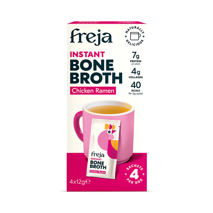 Freja Instant Bone Broth Sachets Chicken Ramen Chicken 4 x 12 g