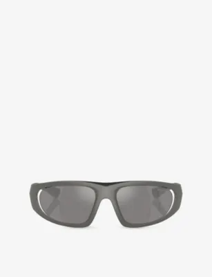PRADA LINEA ROSSA PS B03S Shield-Frame Acetate Sunglasses
