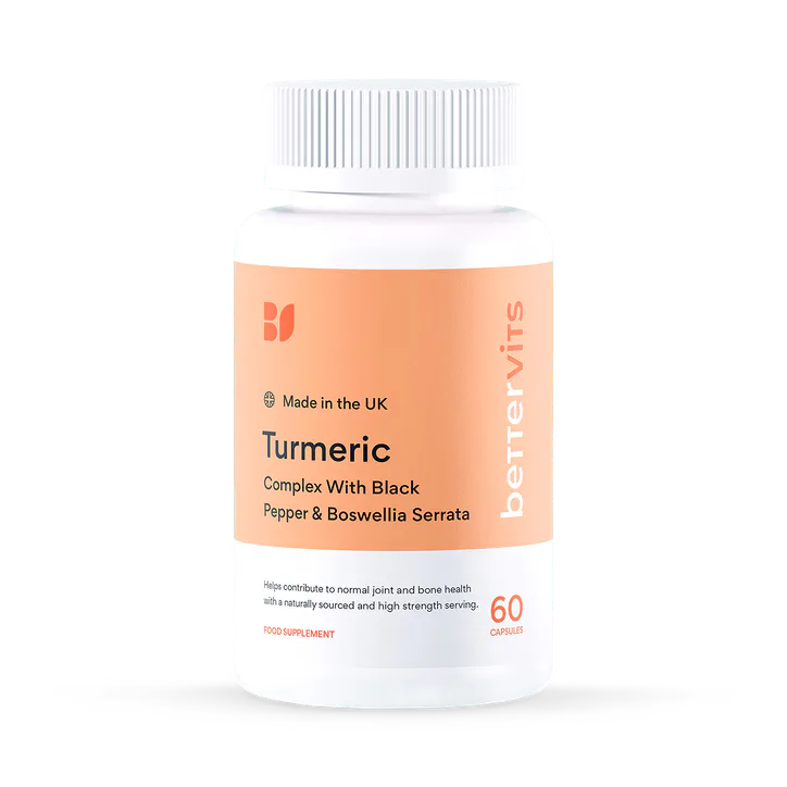Bettervits Turmeric Complex with Black Pepper & Boswellia Serrata 60 Capsules