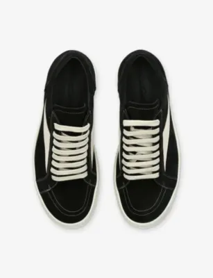 RICK OWENS Vintage Suede Trainers - EUR 46 / 12 UK MEN in BLACK, additional product view 2