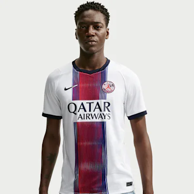 Nike Paris Saint-Germain 2026/27 Stadium Away Men's Nike Dri-FIT Football Replica Jersey - White/College Navy/Global Red/College Navy