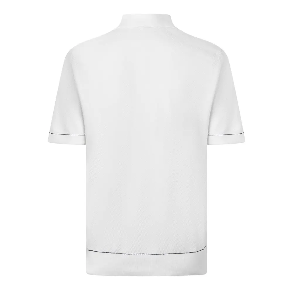 Brioni Brioni Texture SS Po Sn64 in White/Midnight, additional product view 2