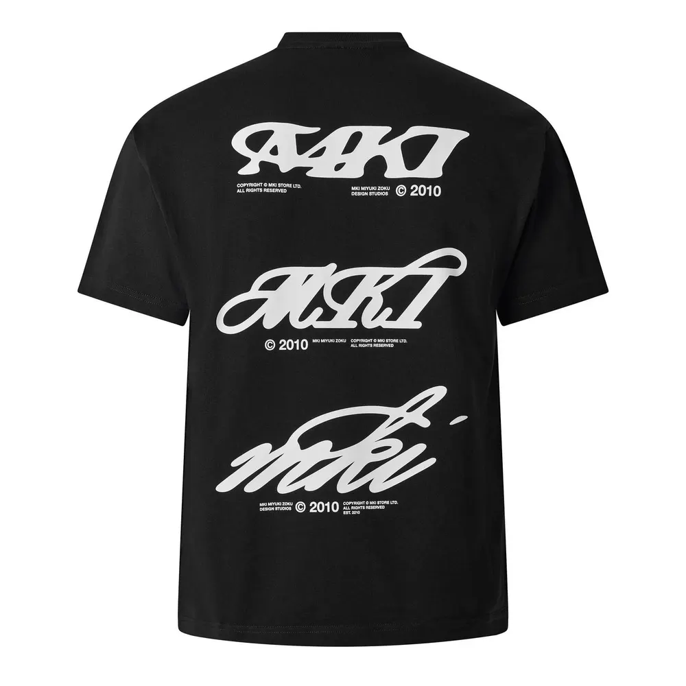 MKI MIYUKI ZOKU Men's Stack Oversized Fit T-Shirt detail 2