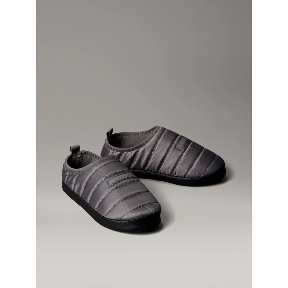 Calvin Klein Men's Puffer Moccasin Slippers detail 2