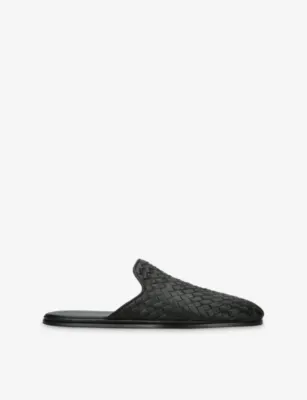 BOTTEGA VENETA Palazzo Leather Mules - EUR 44 / 10 UK MEN in BLACK – Mens | Casual shoes | Slip on
