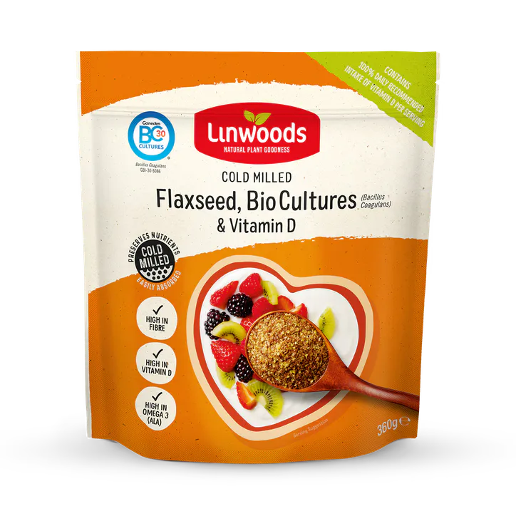 Linwoods Milled Flaxseed, Biocultures & Vitamin D 360g