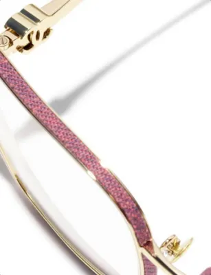 CHANEL CH2219 Rectangle Metal Clear Optical Glasses detail 2