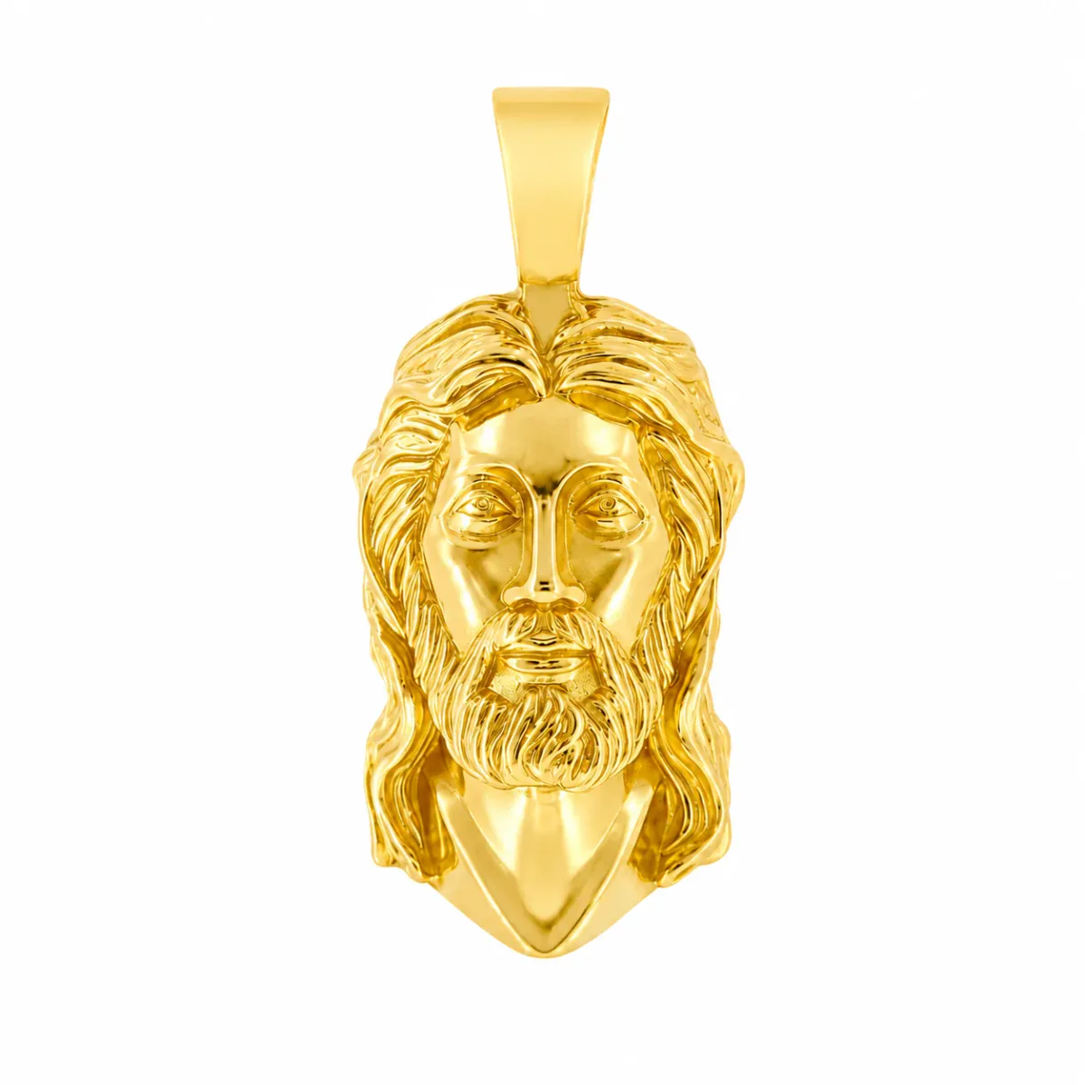 RINA - For Him CUSTOM 18k Gold Jesus Pendant 71648 in Rose – Pendant