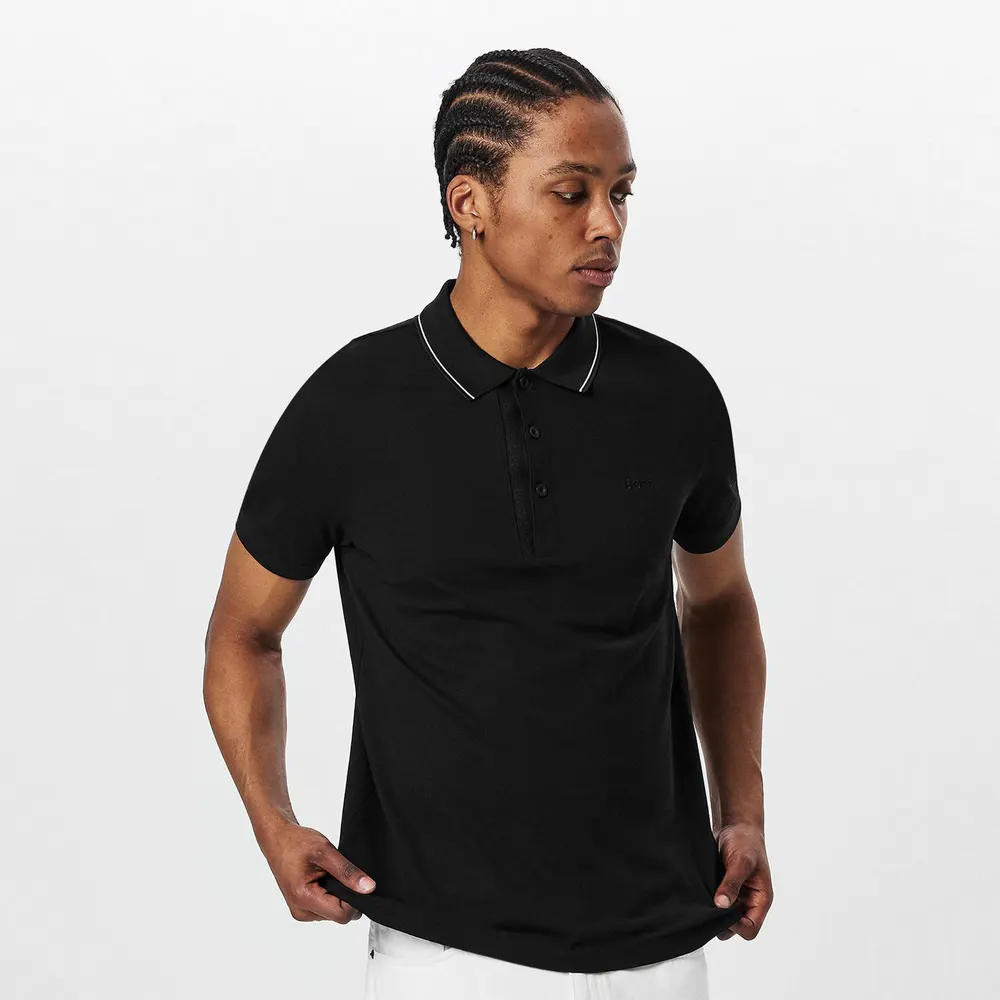 Boss Mens BOSS GREEN Performance Premium Polo Shirt detail 3
