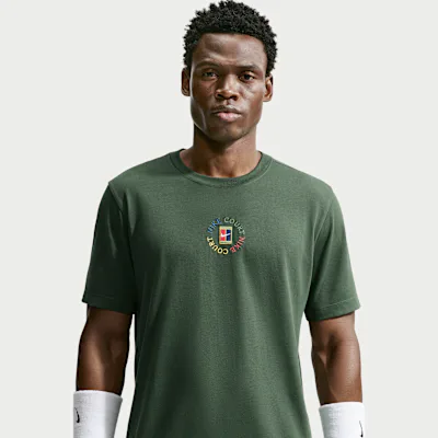 Nike NikeCourt Men's Dri-FIT Tennis T-Shirt - Fir
