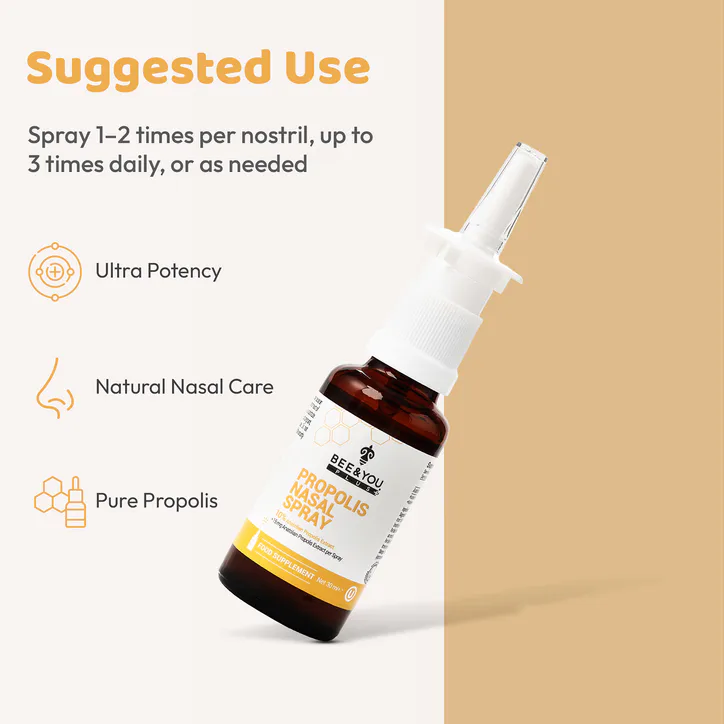 BEE&YOU Plus Natural Propolis Nasal Spray 30ml detail 3