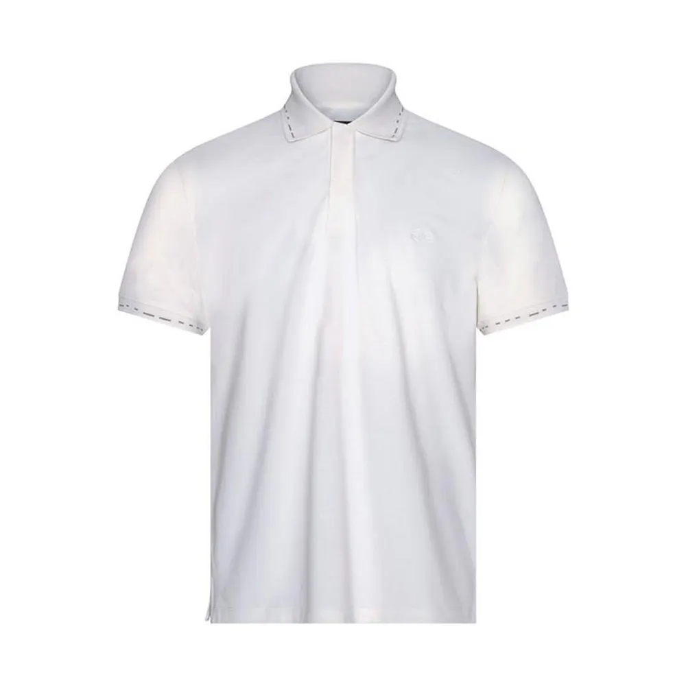 Gieves and Hawkes Men's Short Sleeve Polo Shirt in White – Clothing