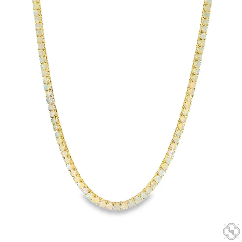 DANNY - For Him GEMSTONES Dainty Opal Tennis Chain 70466 – Chain
