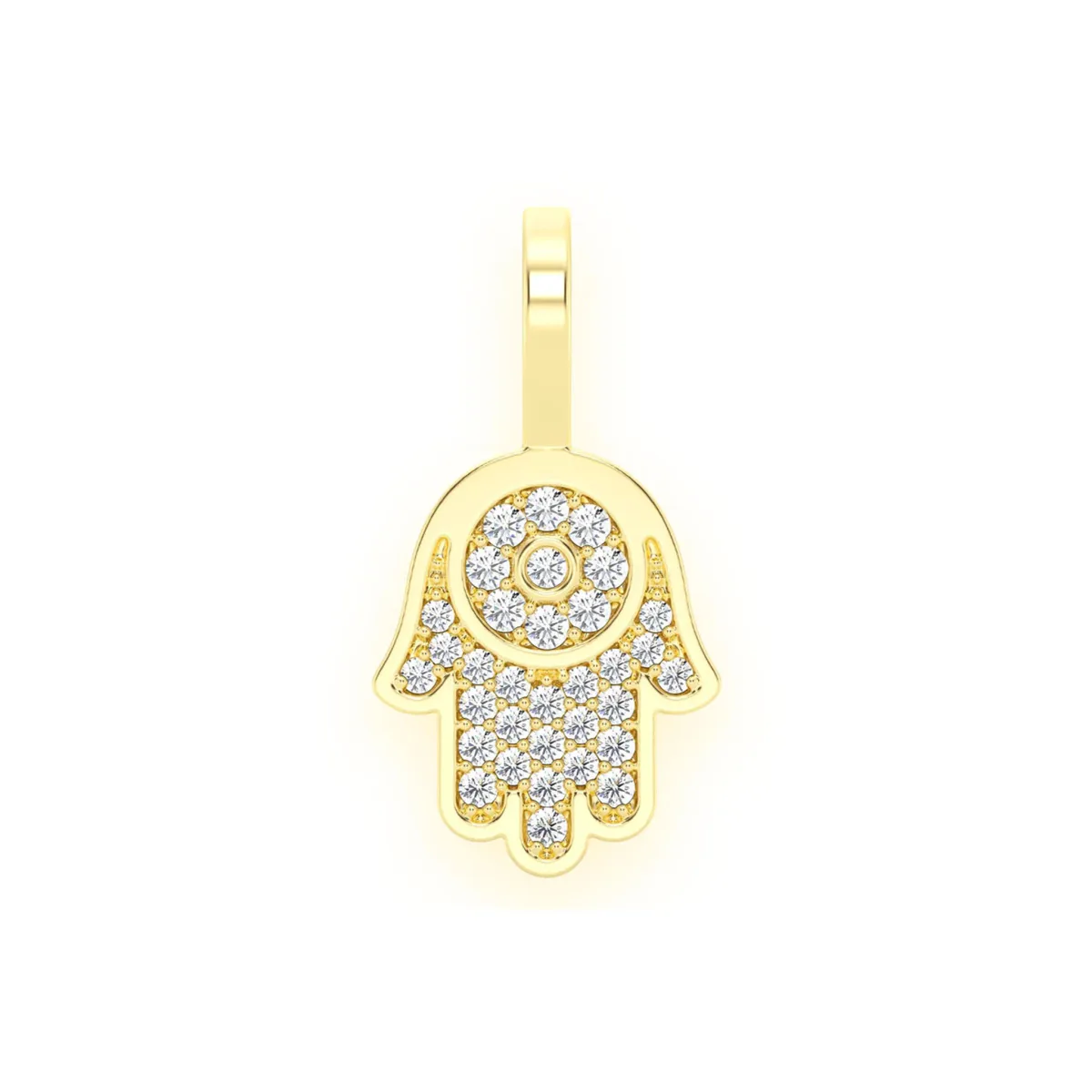 For Him Mini Hamsa Diamond Pendant