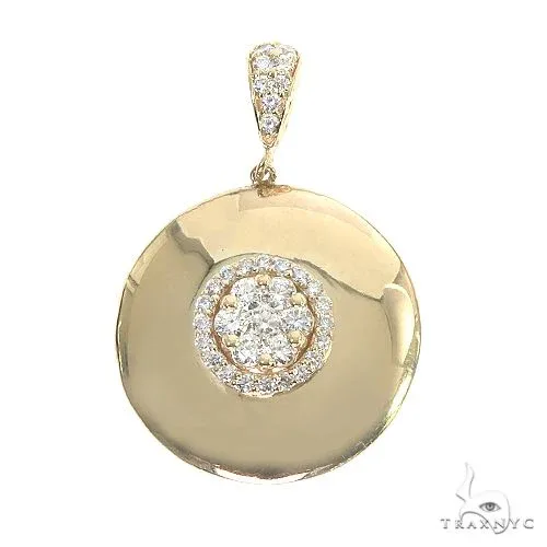 MARYAM - CORE 14K Gold Round Diamond Pendant 66811 in Rose – Pendant
