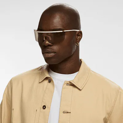 Nike Echo Shield Mirrored Sunglasses - Coconut Milk/Gold/Flash/Ashen Slate in Coconut Milk/Gold/Flash/Ashen Slate – Nike men's and unisex