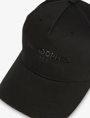 THE KOOPLES Brand-print cotton baseball cap in BLA01, additional product view 2