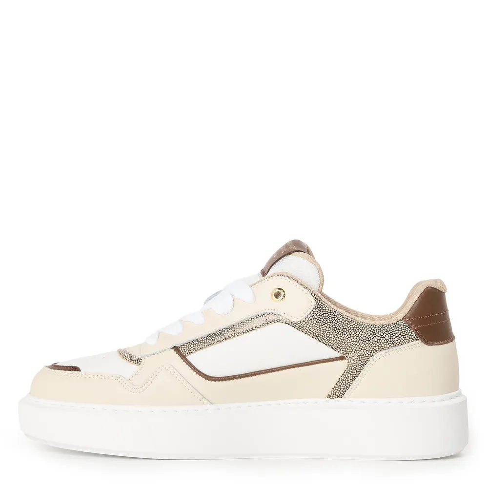 Android Homme Men's Forum CRT Low-Top Trainers in Beige Cream, additional product view 2