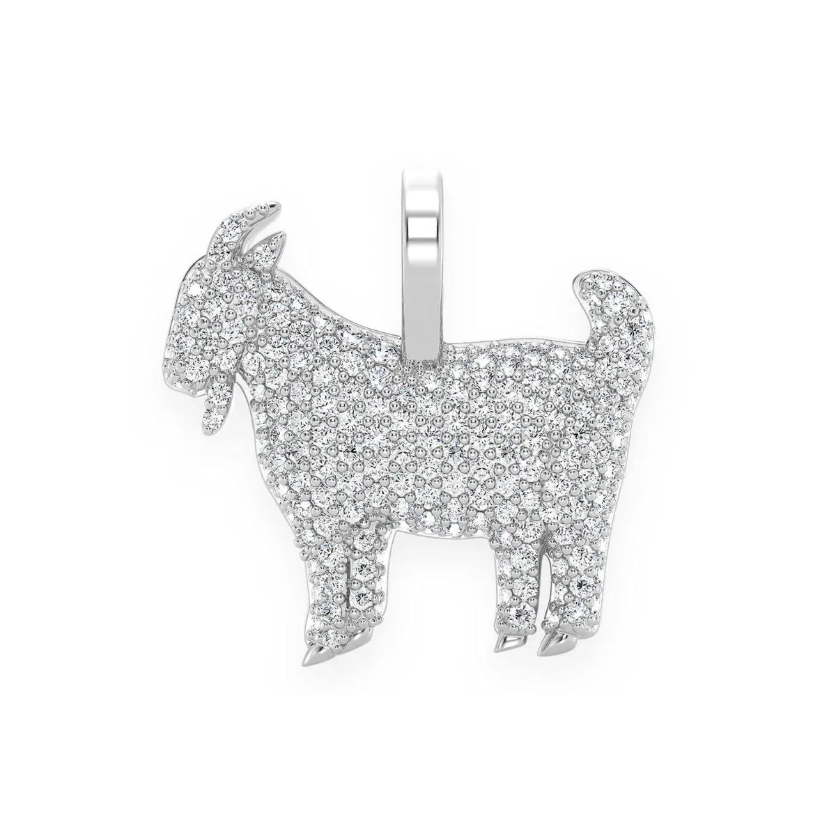 For Him Goat Diamond Pendant in 0.66ctw / Rose Gold / Natural Diamond – Pendant