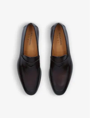 MAGNANNI Delos almond-toe suede loafers - 5 in MID BROWN, additional product view 2