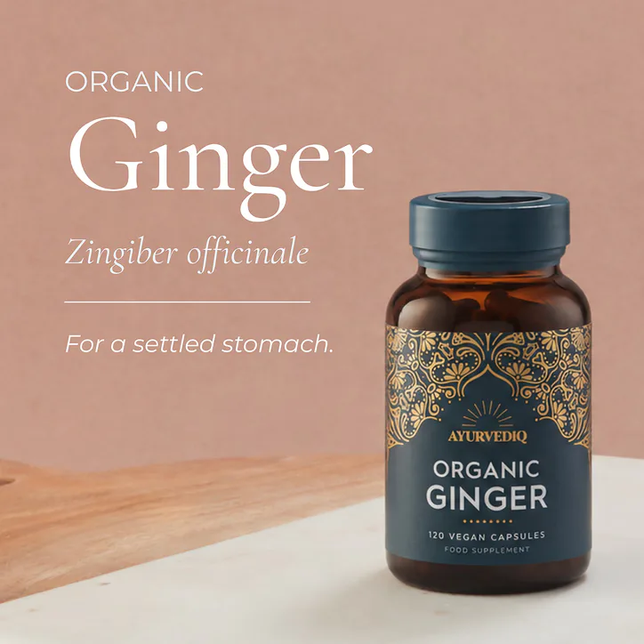 Ayurvediq Organic Ginger Caps - 120's Capsules, additional product view 3