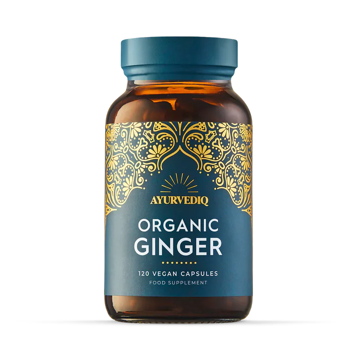 Ayurvediq Organic Ginger Caps - 120's Capsules