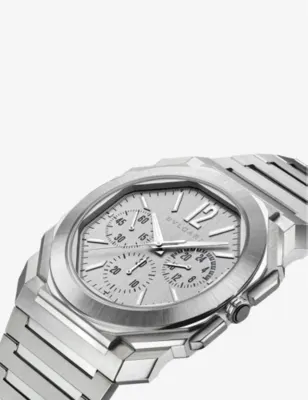 BVLGARI Octo Finissimo chronograph GMT stainless-steel watch in STAINLESS STEEL, additional product view 2