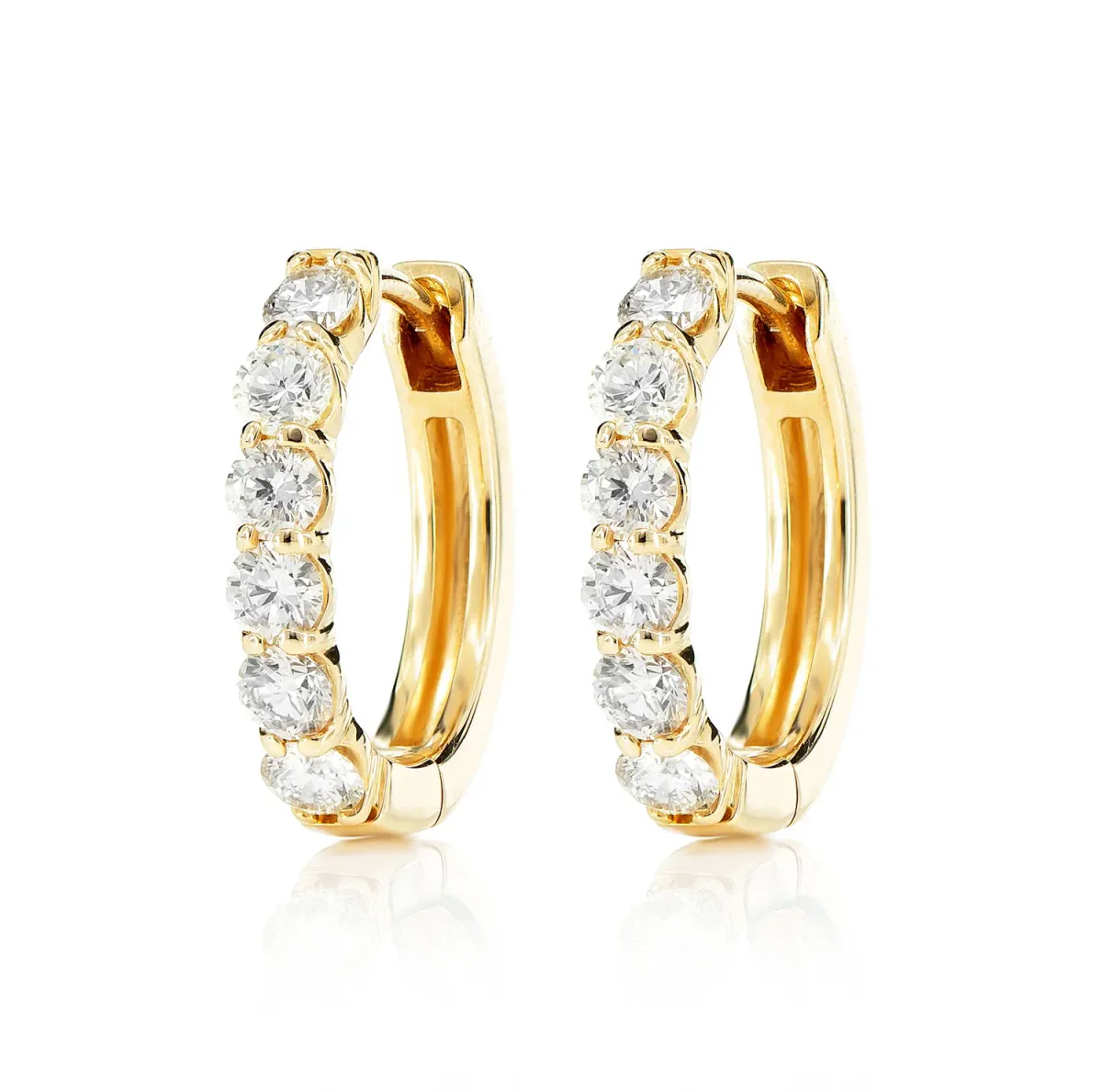 For Him 10pt Diamond Hoop Earrings in Rose Gold / Lab Grown Diamond – Earring