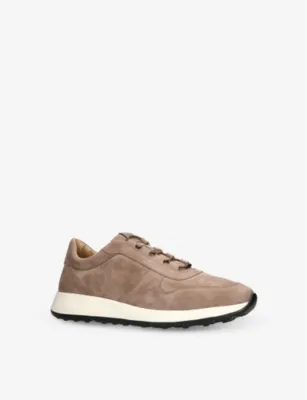 TODS Nuovo Allacciato Sportivo 79k Suede Low-Top Trainers - EUR 44 / 10 UK MEN in TAUPE, additional product view 3