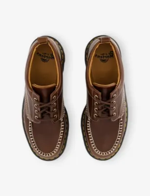 DR. MARTENS Lowell Leather Shoes - EUR 41 / 7 UK MEN in BUTTERSCOTCH ORLEANS, additional product view 2