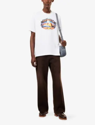 CASABLANCA Classic Pyramid Cotton T-Shirt detail 2
