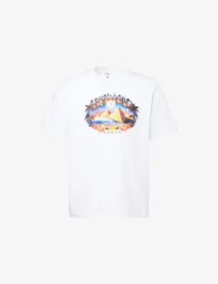 CASABLANCA Classic Pyramid Cotton T-Shirt