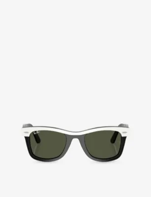 RAY-BAN RB2240 Wayfarer Rectangle-Frame Acetate Sunglasses