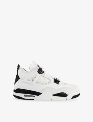 JORDAN Air Jordan 4 Retro Leather and Mesh Trainers - 9