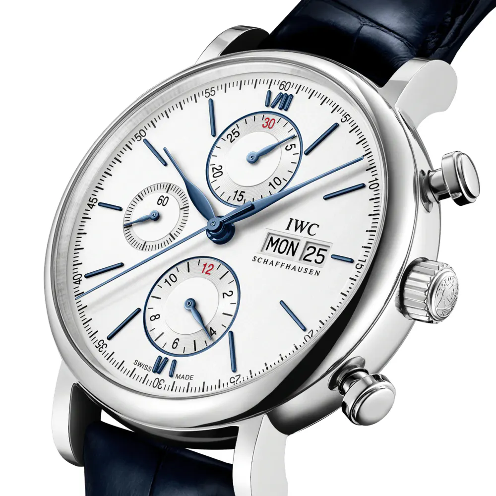 IWC Portofino 42mm Mens Watch in White, additional product view 3